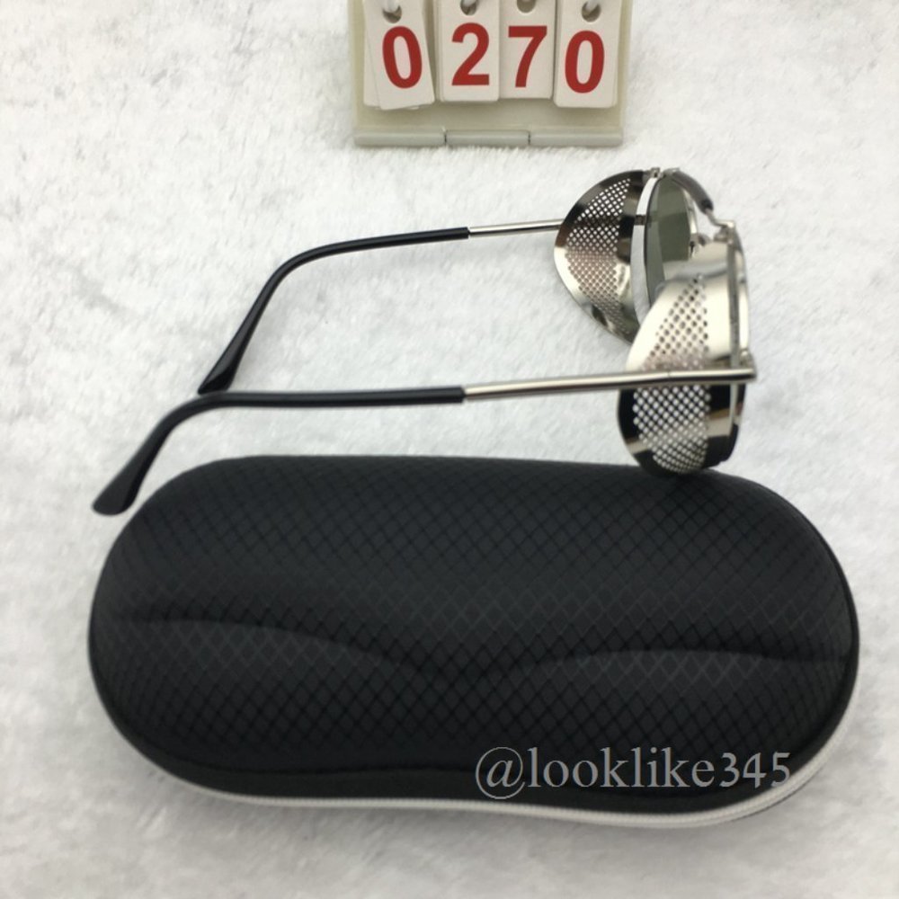 Blue Fashion Retro Vintage Sunglasses - Picture 2 of 4